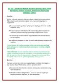 NU 265 &ndash; Advanced Medical-Surgical Nursing &sol; Mock Exam Questions&comma; Verified Answers&comma; and Clinical Rationales 2026&sol;2027 Edition