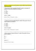 BSN HESI 215 DOSAGE CALCULATION EXAM V2 WITH COMPLETE QUESTIONS AND &NewLine;VERIFIED SOLUTIONS