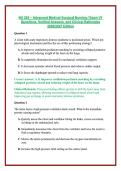 NU 265 &ndash; Advanced Medical-Surgical Nursing &sol; Exam V1 Questions&comma; Verified Answers&comma; and Clinical Rationales 2026&sol;2027 Edition 