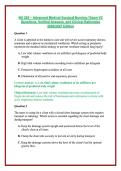 NU 265 &ndash; Advanced Medical-Surgical Nursing &sol; Exam V2 Questions&comma; Verified Answers&comma; and Clinical Rationales 2026&sol;2027 Edition