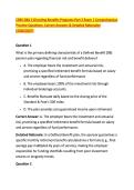 CEBS GBA 2 Directing Benefits Programs Part 2 Exam &vert; Comprehensive &NewLine;Practice Questions&comma; Correct Answers & Detailed Rationales &NewLine;&lpar;2026&sol;2027&rpar; 