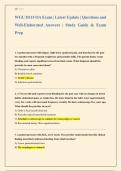WGU D115 OA Exam &vert; Latest Update &vert; Questions and Well-Elaborated Answers &vert; Study Guide & Exam Prep