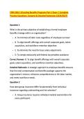 CEBS GBA 1 Directing Benefits Programs Part 1 Exam &vert; Complete &NewLine;Practice Questions&comma; Answers & Detailed Rationales &lpar;2026&sol;2027&rpar; 