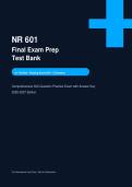  NR 601 Final Exam Prep Test Bank Primary Care Geriatrics Actual Exam 2026&sol;2027 &ndash; 100&percnt; Verified &vert; Detailed Rationales &ndash; Pass Guaranteed &ndash; A&plus; Graded