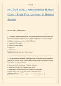 NSG 3850 Exam 2 Pathophysiology II Study Guide &vert; Exam Prep Questions & Detailed Answers
