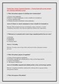 Florida Class C Water Treatment Operator &mdash; Practice Exam with correct answers &NewLine;plus rationales 2026&sol;2027 version
