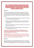 PCE - Certified Breastfeeding Counselor &lpar;CBC&rpar; &vert; Infant Feeding Assessment and Clinical Review Exam Newest Actual Exam Questions&comma; Verified Answers&comma; and Clinical Rationales 2026&sol;2027 Edition