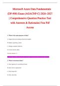 Microsoft Azure Data Fundamentals &NewLine;&lpar;DP-900&rpar; Exam &lpar;AGACNP-C&rpar; 2026&ndash;2027&NewLine;&vert; Comprehensive Question Practice Test &NewLine;with Answers & Rationales&vert; Free Pdf &NewLine;Access