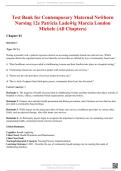 Test Bank for Contemporary Maternal-Newborn Nursing 12th Edition by Ladewig&comma; London & Davidson
