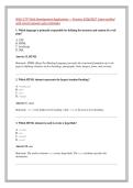 WGU C777 Web Development Applications &mdash; Practice 2026&sol;2027  Exam verified &NewLine;with correct answers plus rationales 