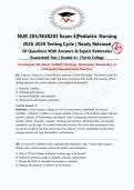 NUR 203 Pediatric Nursing Exam 4 &vert; 2026-2028 &vert; Newly Released &vert; Actual Exam &vert; 50 Q&A with Expert Rationales &vert; Fortis College &vert; Guaranteed Pass - A&plus; Graded&NewLine;&NewLine;