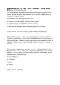 Galen College NUR 256 Exam 1 &lpar;pdf&rpar; &vert; 2026&sol;2027 &vert; Mental Health Q&A &vert; Mental Health Nursing