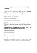ATI Pharmacology Exam 1 Study Guide&colon; Medication Safety 2026&NewLine;&vert;Rationales