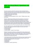 HESI Med-Surg Block 3 Questions and Answers