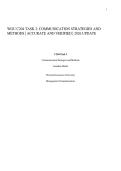 WGU C204 TASK 2&colon; COMMUNICATION STRATEGIES AND METHODS &vert; ACCURATE AND VERIFIED &vert; 2026 UPDATE&NewLine;&NewLine;