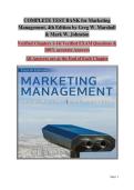 Marketing Management&comma; 4th Edition by Greg W&period; Marshall & Mark W&period; Johnston &mdash; Complete Test Bank Chapters 1&ndash;14