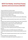 NOCTI Welding Test 2026&sol;2027 &ndash; Exam Practice Questions and Correct Answers