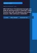 NSG 3130 Exam 4 Fundamental Concepts Skills Nursing Practice II 130 Questions Actual Exam 2026&sol;2027 &ndash; 100&percnt; Verified &vert; Detailed Rationales &ndash; Pass Guaranteed &ndash; A&plus; Graded