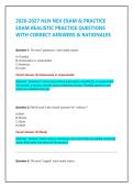 NLN NEX Exam & Practice Exam Prep 2026&sol;2027 &ndash; Complete Nursing Entrance Assessment Test Bank&comma; Verbal&comma; Math&comma; and Science Essentials with Detailed Rationales