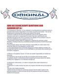 ARM 402 EXAMS SCRIPT QUESTIONS AND ANSWERS SET A&period;pdf