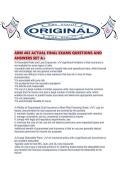 ARM 402 ACTUAL FINAL EXAMS QUESTIONS AND ANSWERS SET A&period;pdf