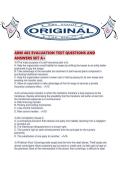 ARM 402 EVALUATION TEST QUESTIONS AND ANSWERS SET A&period;pdf