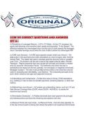 CCIM 101 CORRECT QUESTIONS AND ANSWERS SET A&period;pdf