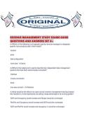 REVENUE MANAGEMENT STUDY EXAMS GUIDE QUESTIONS AND ANSWERS SET A&period;pdf