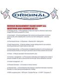 REVENUE MANAGEMENT EXAMS SCRIPT ALL QUESTIONS AND ANSWERS SET A&period;pdf