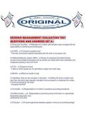 REVENUE MANAGEMENT EVALUATION TEST QUESTIONS AND ANSWERS SET A&period;pdf