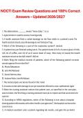 NOCTI Exam Review Questions and Correct Answers &ndash; Updated 2026&sol;2027 Comprehensive Study Guide