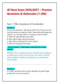JD Next Exam Prep 2026 &ndash; Complete Law School Admissions Practice Question Bank&comma; Contracts Foundations&comma; and Analytical Reasoning Rationales &lpar;Pass Master&rpar;