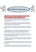 WGU D514 HEALTHCARE LEADERS EVALUATION TEST QUESTIONS AND ANSWERS SET A&period;pdf