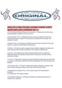 WGU D514 HEALTHCARE LEADERS EXAMS SCRIPT QUESTIONS AND ANSWERS SET A&period;pdf
