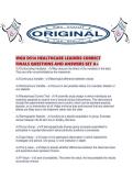 WGU D514 HEALTHCARE LEADERS CORRECT FINALS QUESTIONS AND ANSWERS SET A&period;pdf