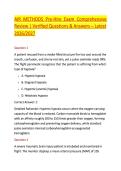 AIR METHODS Pre-Hire Exam Comprehensive Review &vert; Verified Questions & Answers &ndash; Latest 2026&sol;2027