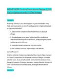 AIR METHODS Pre-Hire Exam Master Review &vert; 250&plus; Practice Questions with Verified Answers