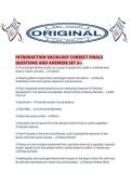 INTRODUCTION SOCIOLOGY CORRECT FINALS QUESTIONS AND ANSWERS SET A&period;pdf