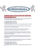 HONDROS NUR 212 EVALUATION TEST QUESTIONS AND ANSWERS SET A&period;pdf