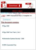 WGU C845 VUN1 Information Systems Security Tasks 1&comma; 2 & 3 &vert; Complete Guide&NewLine;