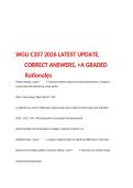 WGU C207 Data-Driven Decision Making OA Questions and Answers 2026 &vert; Rationales&NewLine;