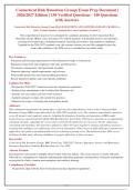 Connecticut Risk Retention Groups &lpar;RRG&rpar; Exam 2026&sol;2027 &vert;  Practice Questions & Answers &vert; Latest LRRA & CT Regulations