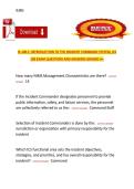 IS-100&period;C&colon; Introduction to the Incident Command System&comma; ICS 100&comma; Academic Year 2026&comma; exam questions with answers
