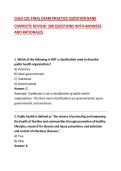 CHLH 101 FINAL EXAM PRACTICE QUESTION BANK&NewLine;COMPLETE REVIEW&colon; 200 QUESTIONS WITH ANSWERS AND RATIONALES&NewLine;