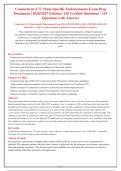 Connecticut &lpar;CT&rpar; State-Specific Endorsements Exam 2026-2027 &vert; Verified Q&A with Rationales &vert; Updated for Latest CSDE Guidelines