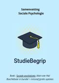 Samenvatting Sociale Psychologie &vert;  UGent &vert; Criminologische Wetenschappen