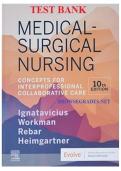 Test Bank for Medical-Surgical Nursing&colon; Concepts for Interprofessional Collaborative Care&comma; 10th Edition by Donna D&period; Ignatavicius &lpar;Chapters 1&ndash;69&comma; Complete Guide A&plus;&rpar;&period;pdf