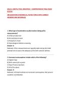 MA121&colon; OBGYN&comma; PEDS&comma; GERIATRICS &ndash; COMPREHENSIVE FINAL EXAM REVIEW&NewLine;200 QUESTIONS COVERING ALL TESTED TOPICS WITH CORRECT ANSWERS AND RATIONALES&NewLine;