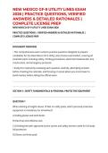 NEW MEXICO GF-9 UTILITY LINES EXAM 2026 &vert; PRACTICE QUESTIONS&comma; VERIFIED ANSWERS & DETAILED RATIONALES &vert; COMPLETE LICENSE PREP