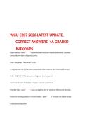 WGU C207 Data-Driven Decision Making OA Questions and Answers 2026 &vert; Rationales&NewLine;